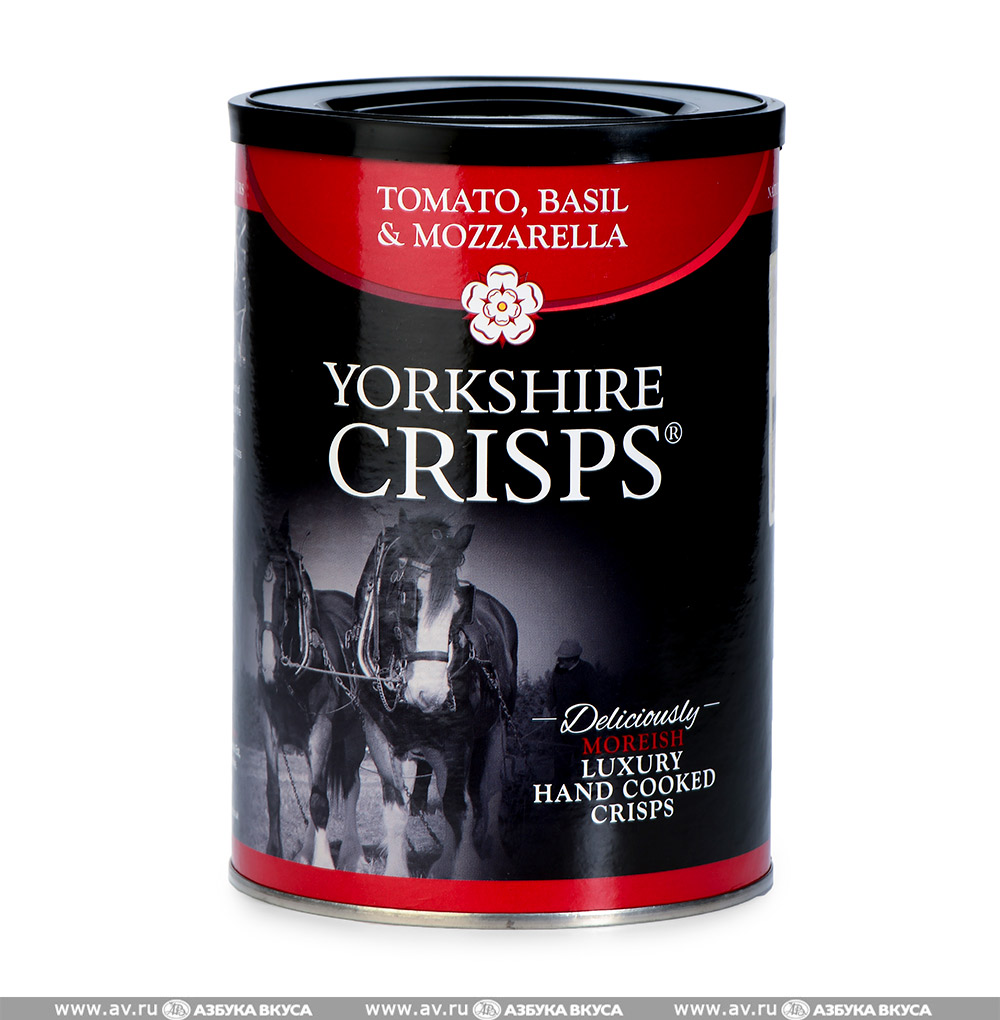 Чипсы картофельные Yorkshire Crisps с томатом, базиликом и моцареллой, 100 г банка Великобритания
Чипсы картофельные Yorkshire Crisps с томатом, базиликом и моцареллой, 100 г банка Великобритания