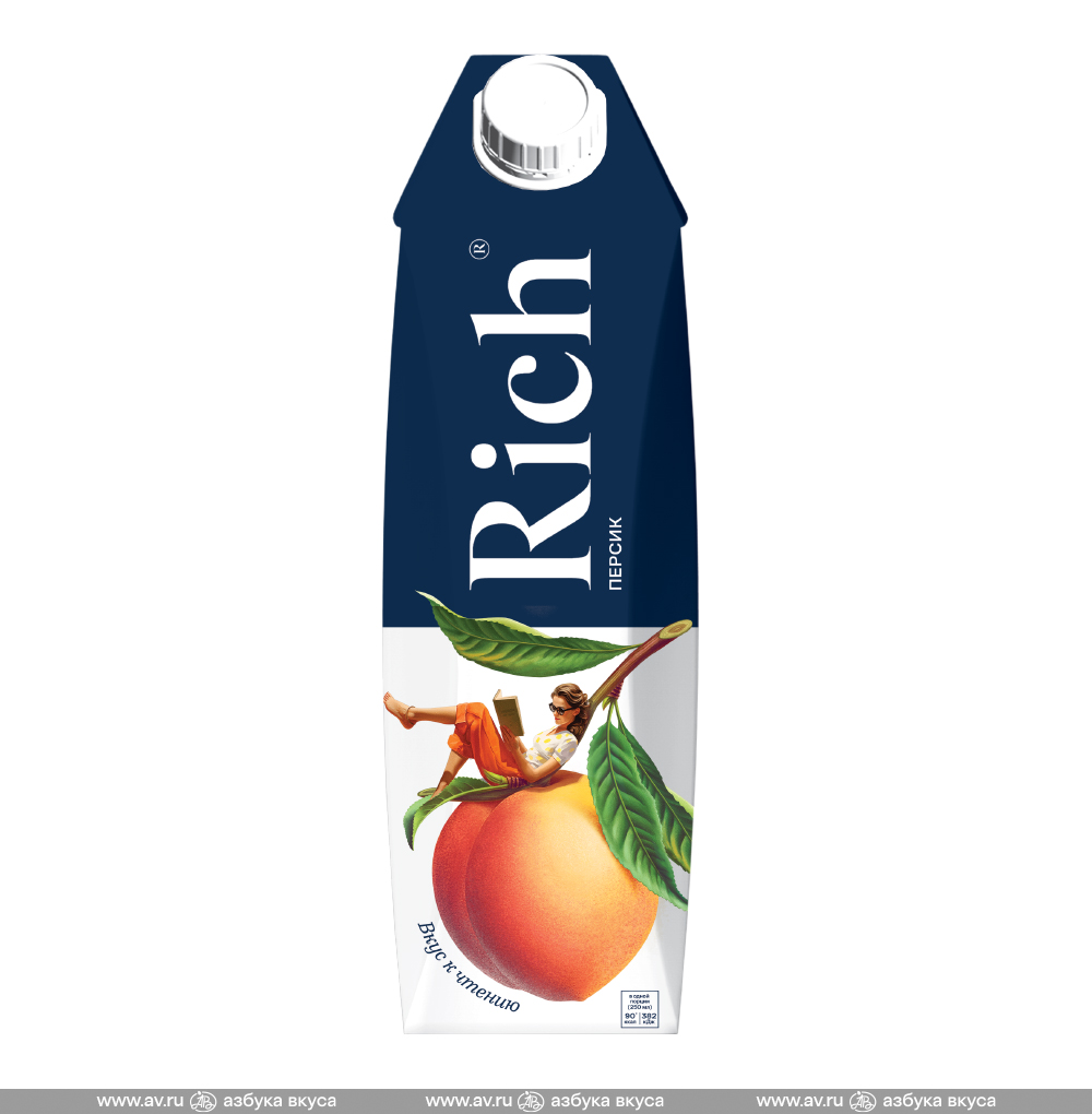 

Нектар Rich Персик с мякотью, 1 л