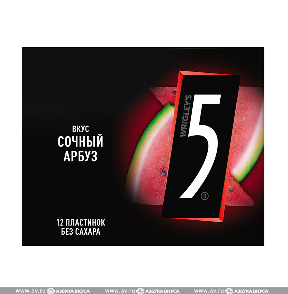 

Жевательная резинка Wrigley's "5 Cyclone" со вкусом арбуза 36г