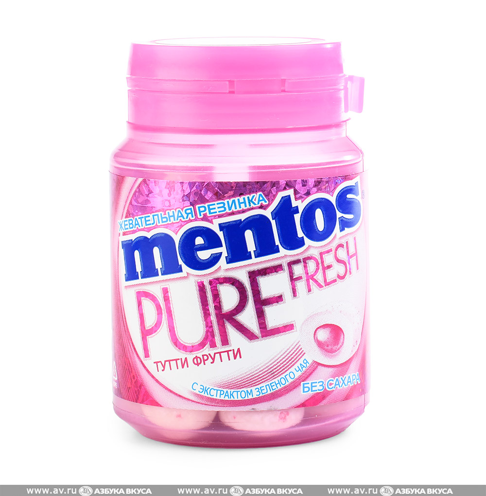 

Жевательная резинка Mentos PURE FRESH Тутти Фрутти 54 г Россия