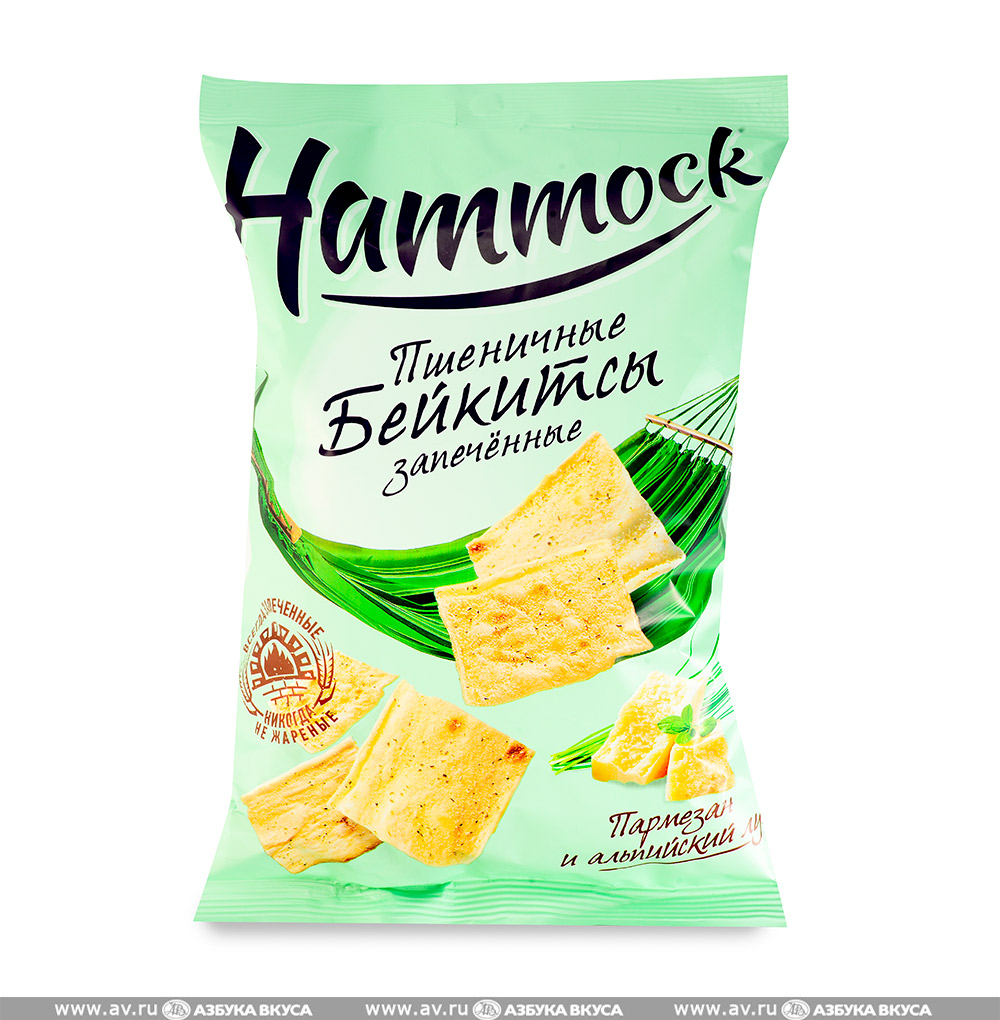 

Снэки бейкитсы «Пармезан и альпийский лук», Hammock, 140 г, Россия