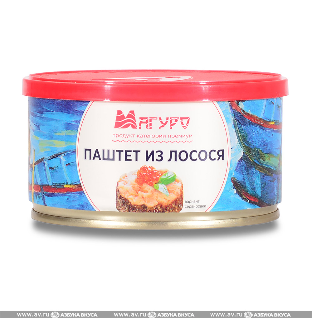 

Паштет Магуро из лосося Дальпромрыба 185г жесть с ключом Россия