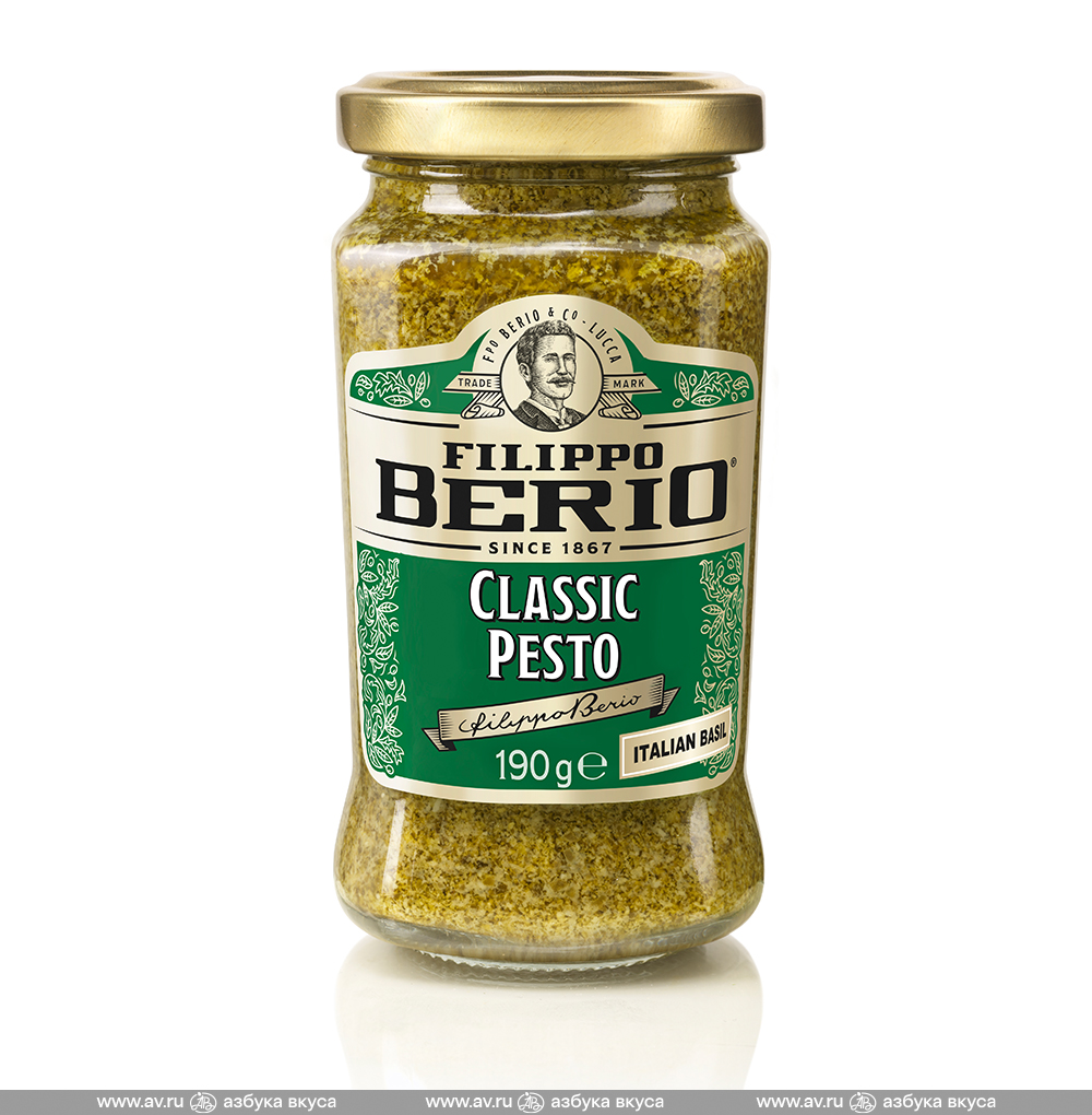 Изображение товара Соус песто классический с базиликом, Filippo Berio, 190 г, Италия
