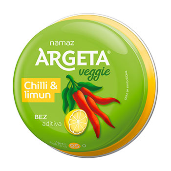 Изображение товара Овощной паштет из нута с чили и лимоном Veggie, Argeta, 95 г, Республика Сербия