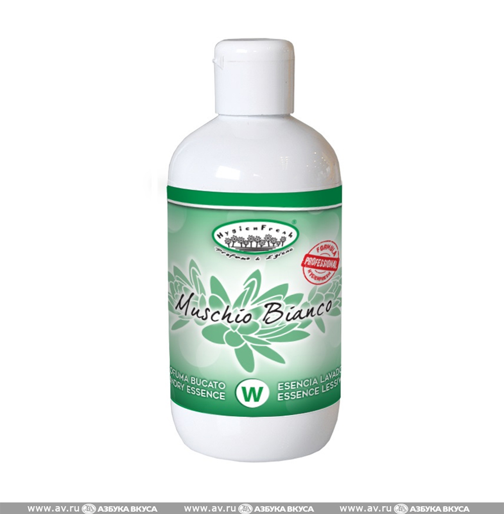 Изображение товара Эссенция для белья «Белый мускус», HygienFresh, 250 мл, Италия Изображение товара Эссенция для белья «Белый мускус», HygienFresh, 250 мл, Италия
