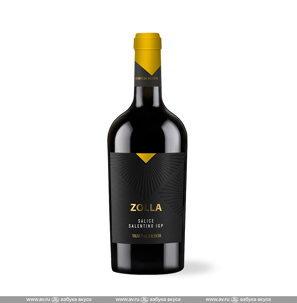Изображение товара Вино итальянское красное п/сух DOC Salice Salentino Zolla Fantini, 0.75 L