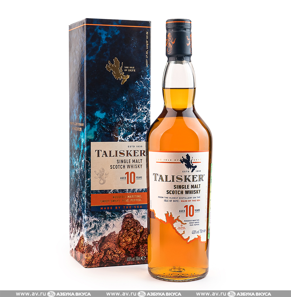 Изображение товара Виски шотландский Talisker Skye Single Malt 10 YO, 0.7 L, п/у Изображение товара Виски шотландский Talisker Skye Single Malt 10 YO, 0.7 L, п/у