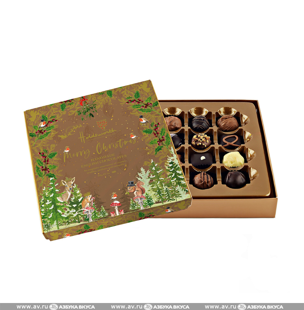 Изображение товара Шоколадные конфеты Merry Christmas Gift Box, Holdsworth Chocolates, 200 г, Франция Изображение товара Шоколадные конфеты Merry Christmas Gift Box, Holdsworth Chocolates, 200 г, Франция