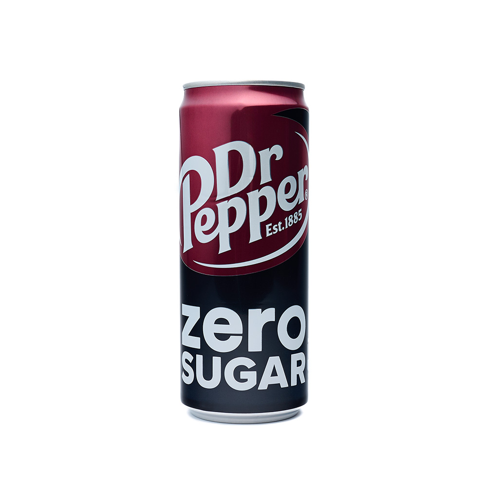 Изображение товара Напиток сильногазированный Zero, Dr. Pepper, 0.33 л, Польша