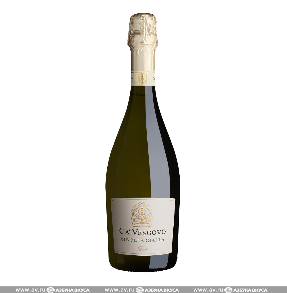 Изображение товара Игристоe вино итальянское белое брют Ca Vescovo Ribolla Gialla Brut Zonin, 0.75 L Изображение товара Игристоe вино итальянское белое брют Ca Vescovo Ribolla Gialla Brut Zonin, 0.75 L