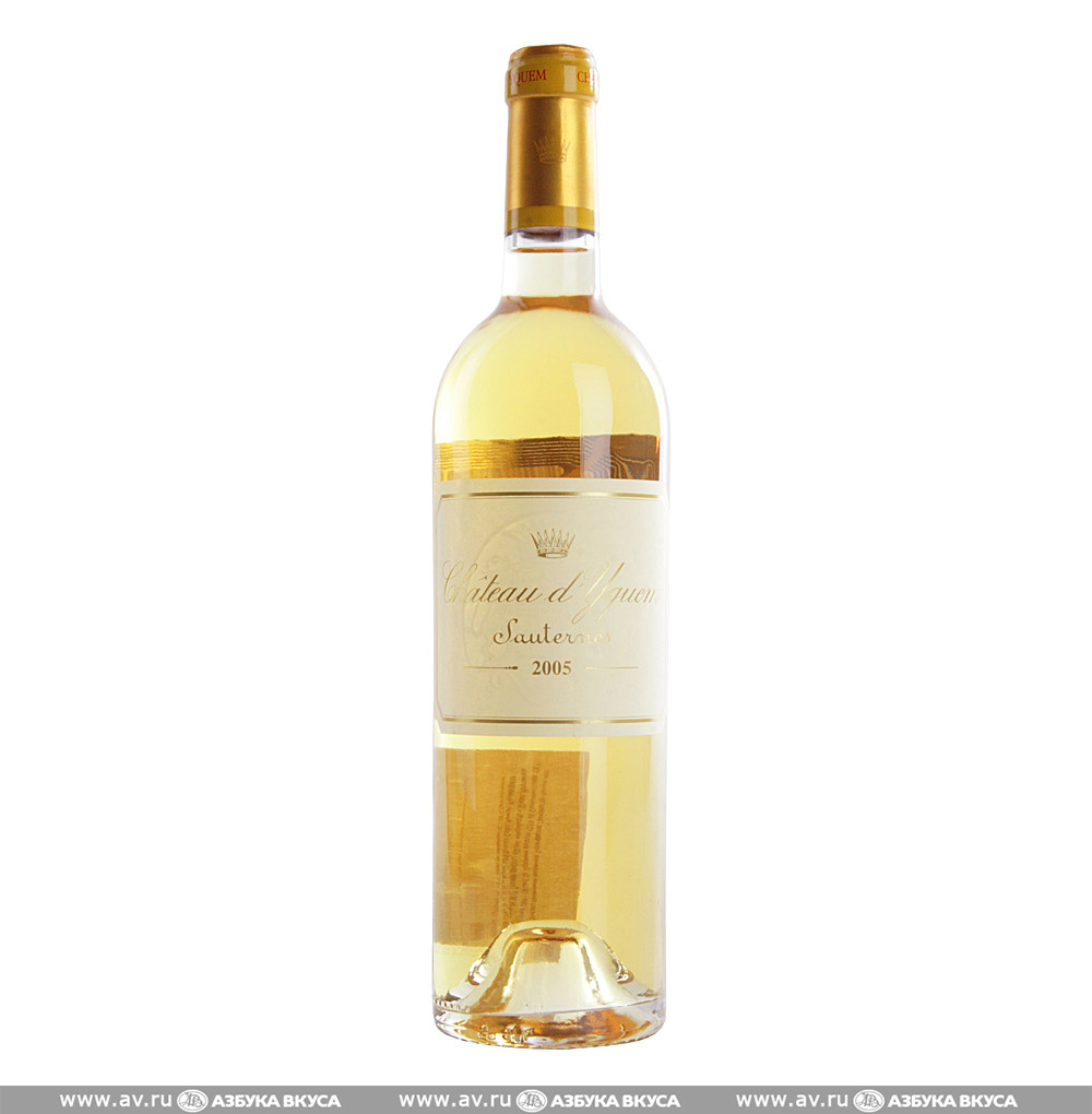 Изображение товара Вино французское белое сладкое AOC Sauternes 1-er Gr.Cru Classe Superieur Chateau d'Yquem 2005, 0.75 L