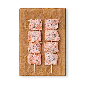 Изображение товара Шашлык из форели радужной в кефирном маринаде, «Азбука вкуса», Россия