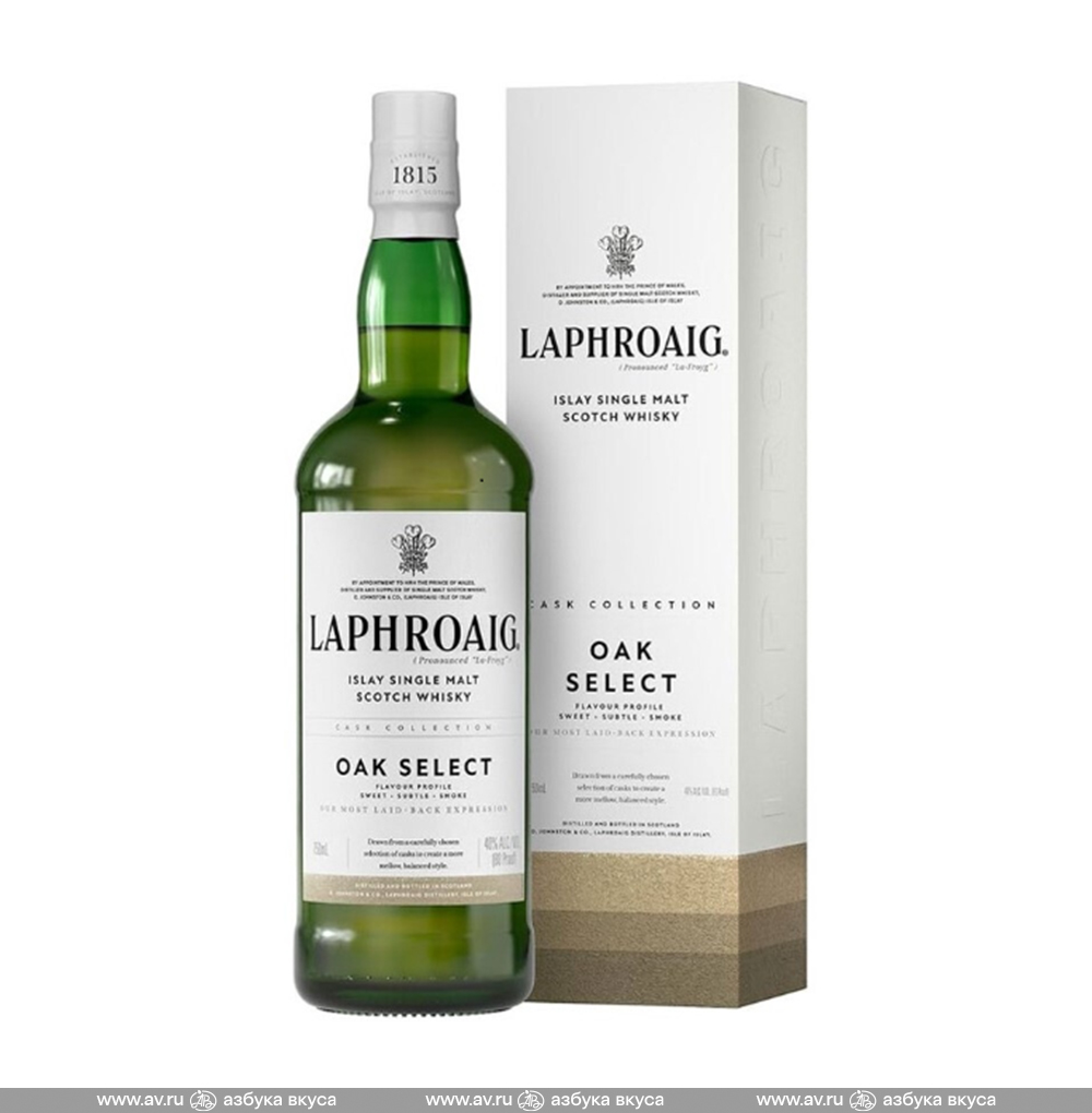 Изображение товара Виски шотландский Laphroaig Islay Single Malt Select, 0.7 L, п/у Изображение товара Виски шотландский Laphroaig Islay Single Malt Select, 0.7 L, п/у