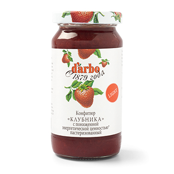 Изображение товара Конфитюр d'arbo Клубника низкокалорийный 220 г Австрия