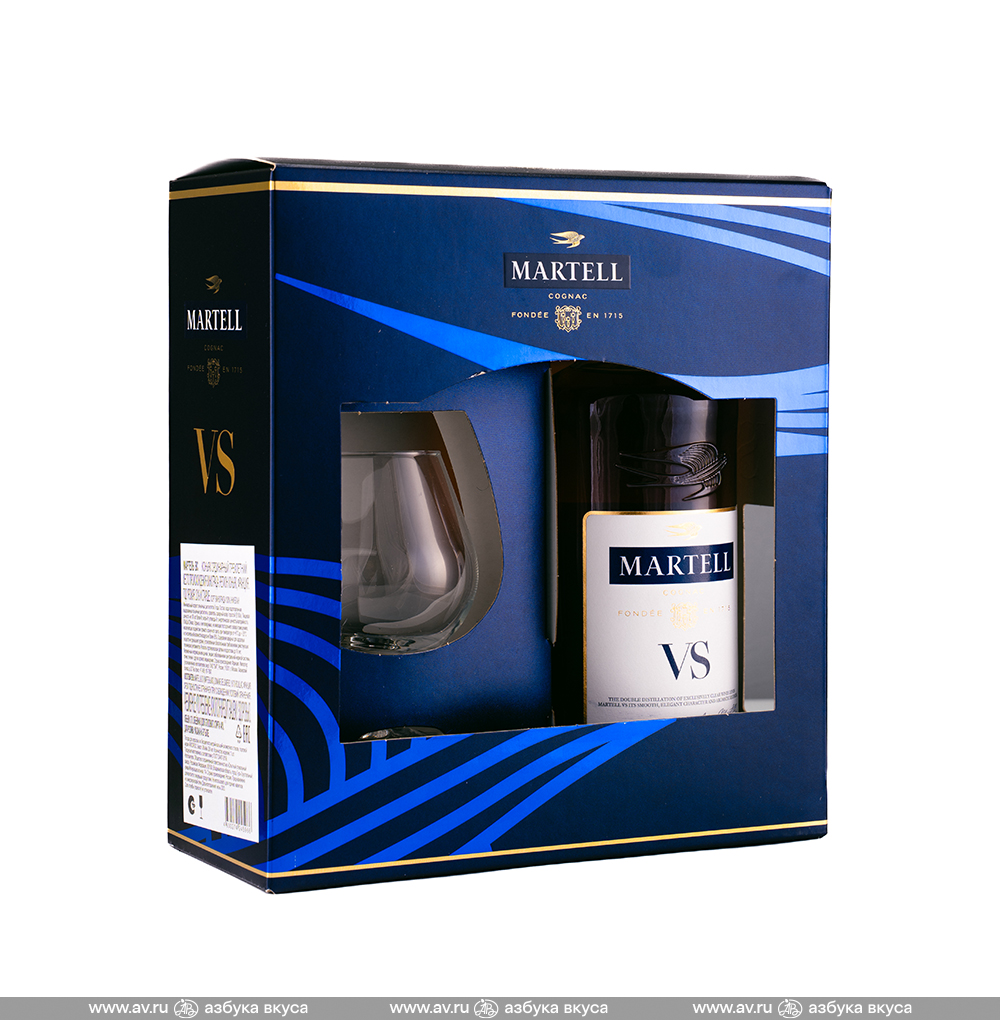 Изображение товара Коньяк Martell VS, 0.7 L, п/у + бокал Изображение товара Коньяк Martell VS, 0.7 L, п/у + бокал