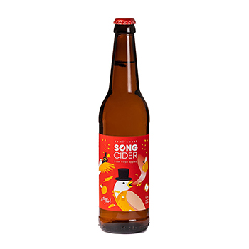Изображение товара Сидр полусладкий Song Cider газированный 5%, 0.5 L, ст/б, Беларусь