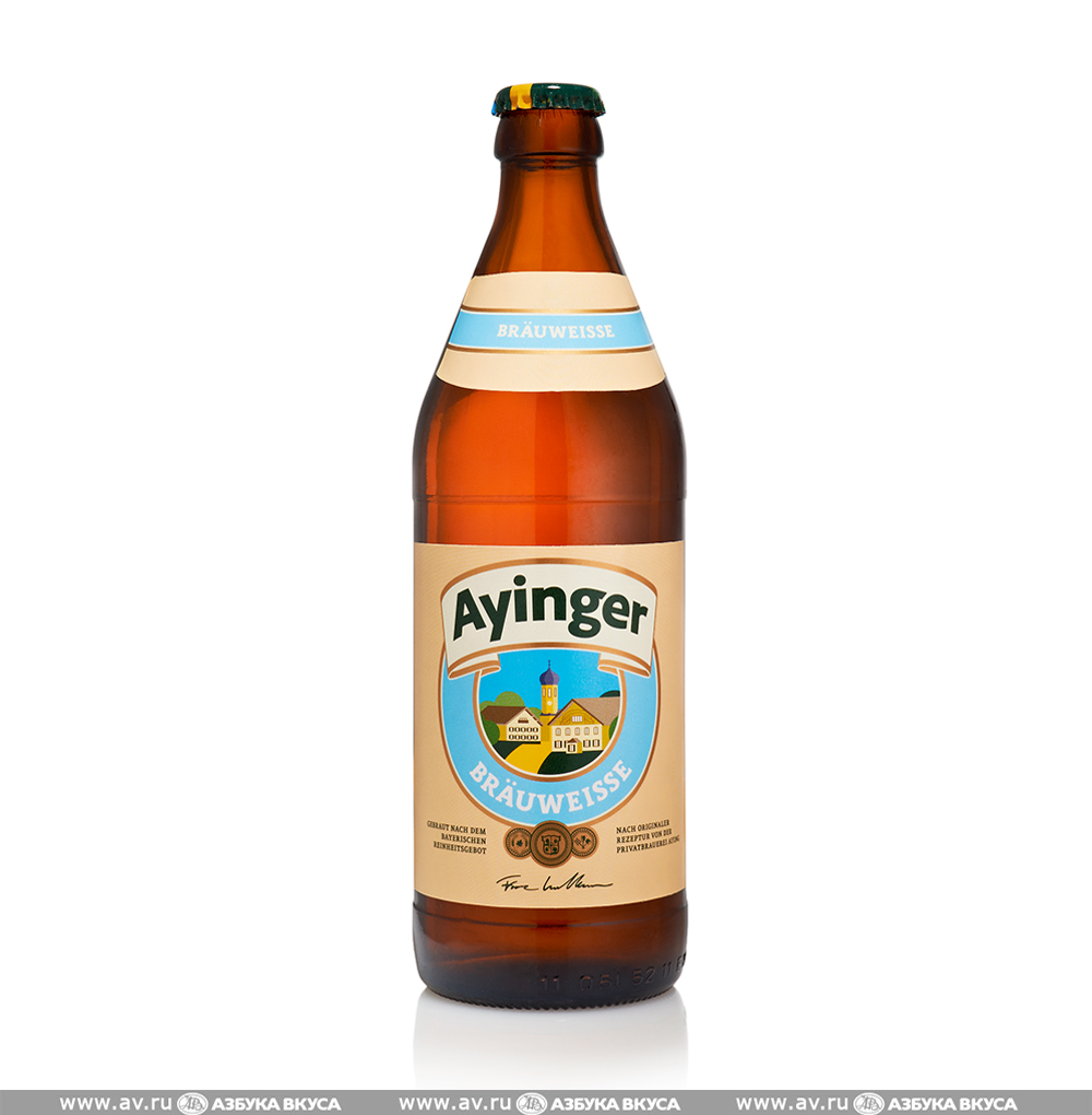 Изображение товара Пиво светлое Ayinger Brauweisse нефильтр. непастер. 5,1%, 0.5 L, ст/б, Германия Изображение товара Пиво светлое Ayinger Brauweisse нефильтр. непастер. 5,1%, 0.5 L, ст/б, Германия