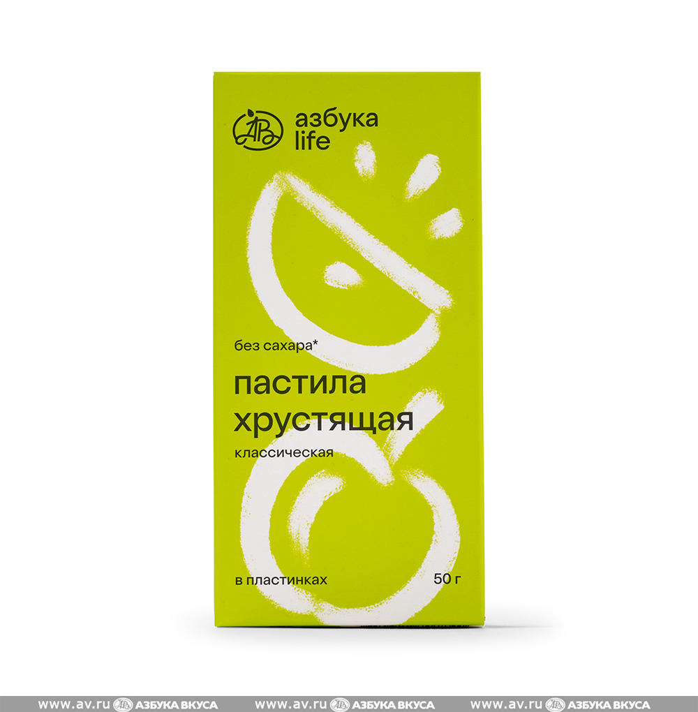Изображение товара Пастила классическая хрустящая в пластинках, «Азбука Life», 50 г, Россия Изображение товара Пастила классическая хрустящая в пластинках, «Азбука Life», 50 г, Россия