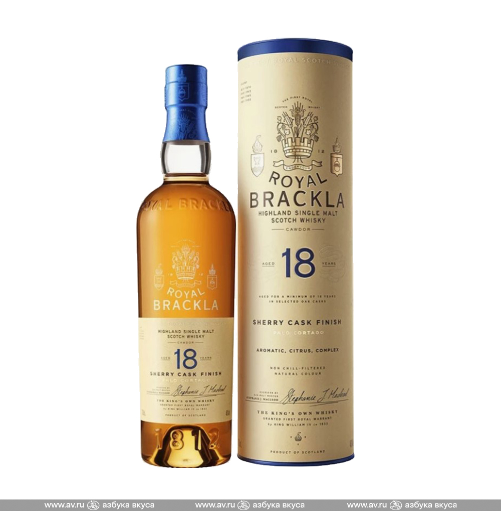 Изображение товара Виски шотландский Royal Brackla Highland Single Malt 18 YO 46%, 0.7 L, п/у