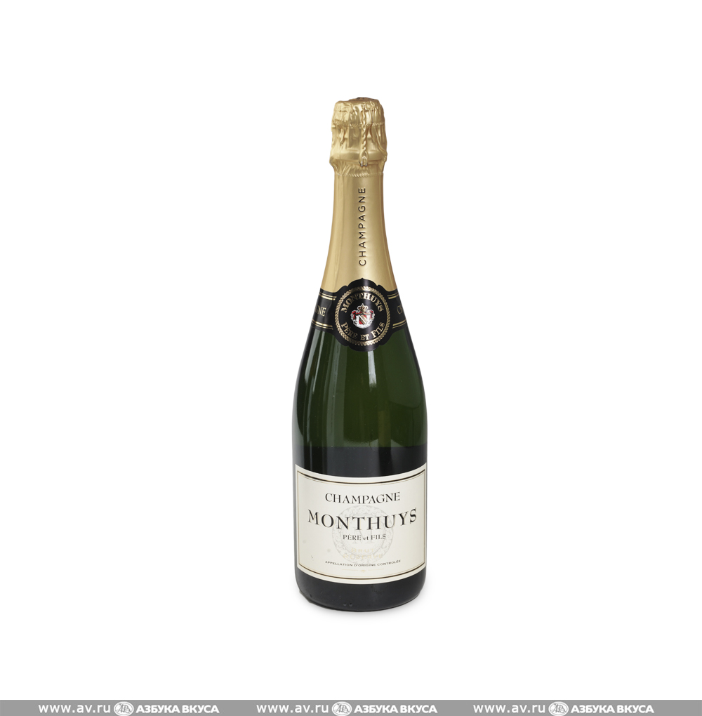 Изображение товара Игристое французское белое брют Champagne Monthuys Reserve Brut 0.75 L Изображение товара Игристое французское белое брют Champagne Monthuys Reserve Brut 0.75 L