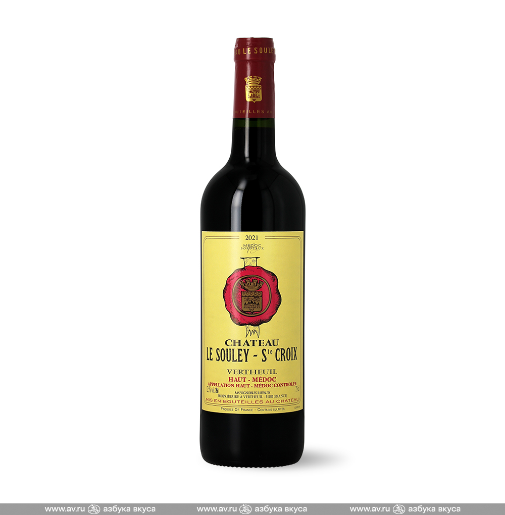 Изображение товара Вино французское красное AOC Haut-Medoc Chateau Le Souley Sainte-Croix Milhade, 0.75 L