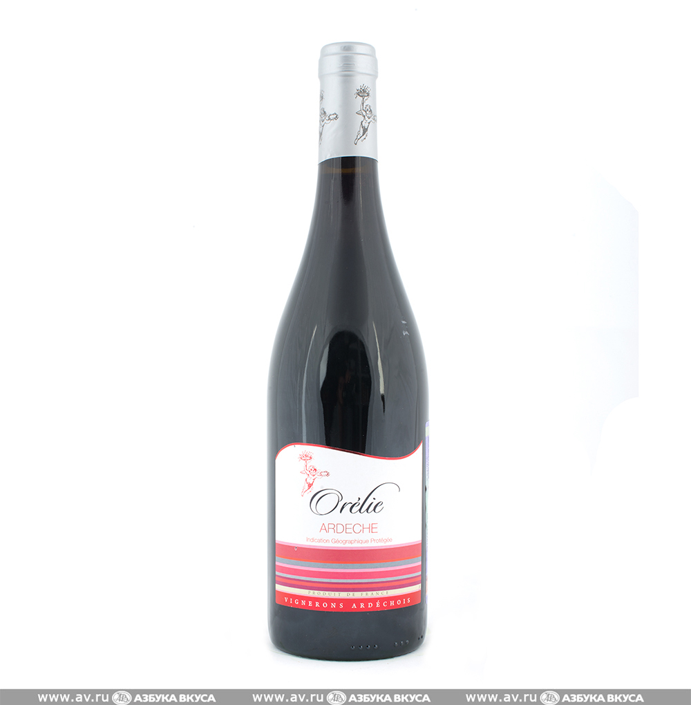 Изображение товара Вино французское красное IGP Ardeche Orelie Vignerons Ardechois, 0.75 L Изображение товара Вино французское красное IGP Ardeche Orelie Vignerons Ardechois, 0.75 L