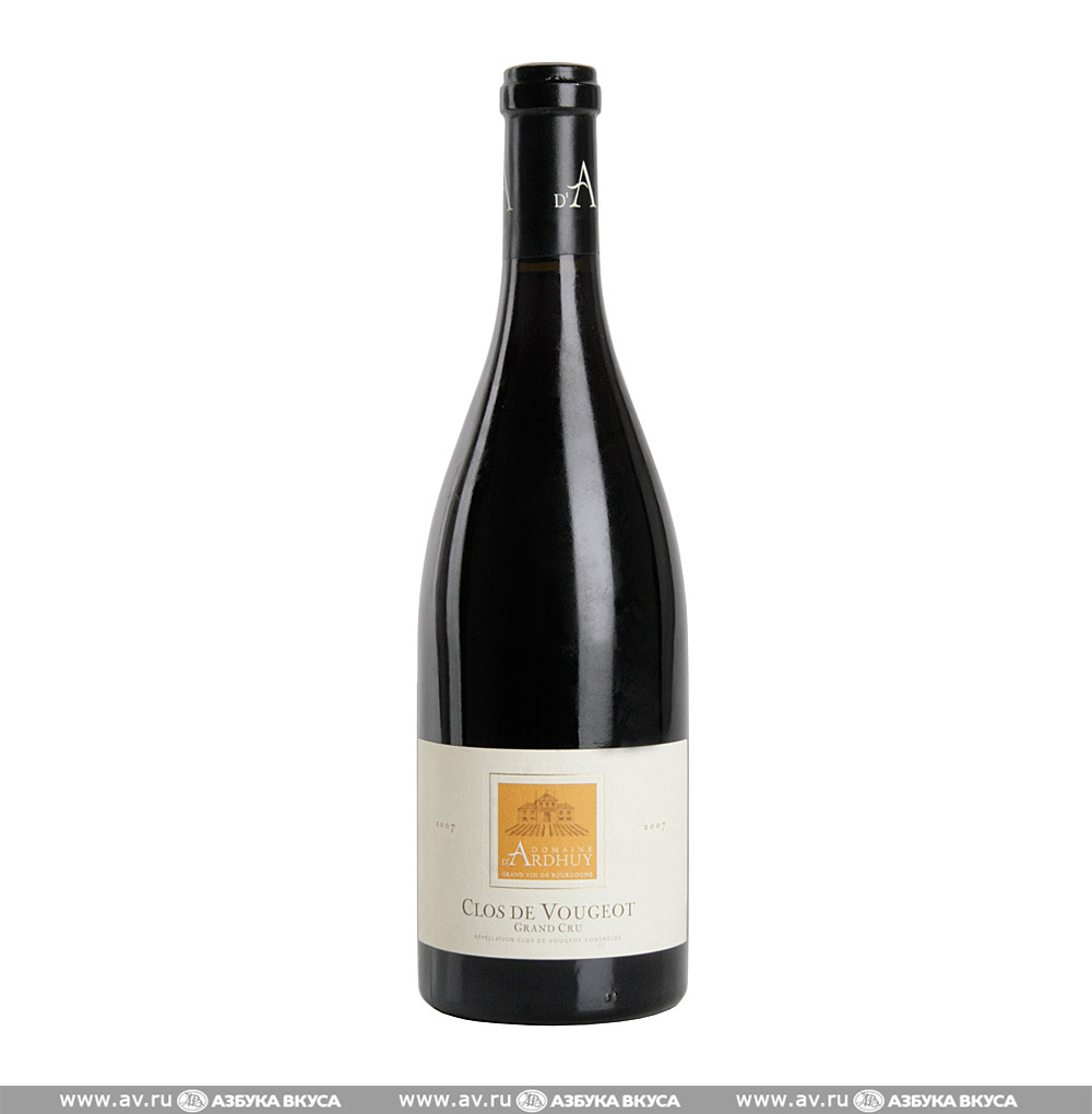 Изображение товара Французское красное вино Clos de Vougeot Grand Cru Domaine d'Ardhuy 0.75 L Изображение товара Французское красное вино Clos de Vougeot Grand Cru Domaine d'Ardhuy 0.75 L