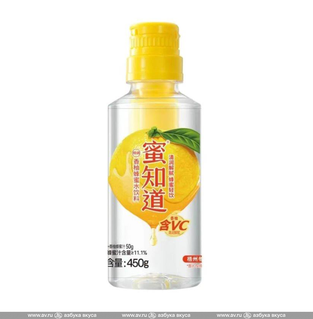 Изображение товара Напиток негазированный Fragrant Pomelo Honey Drink, «Mizhidao», 0.435 л, Китай