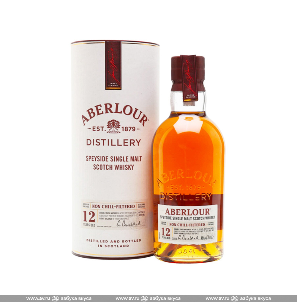 Изображение товара Виски шотландский Aberlour Speyside Single Malt Double Cask 12 YO Non Сhill-Filtered 48%, 0.7 L, в тубе Изображение товара Виски шотландский Aberlour Speyside Single Malt Double Cask 12 YO Non Сhill-Filtered 48%, 0.7 L, в тубе