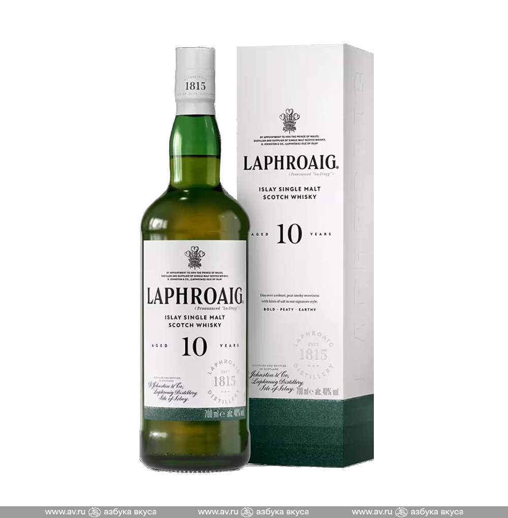 Изображение товара Виски шотландский Laphroaig Islay Single Malt 10 YO, 0.7 L, п/у Изображение товара Виски шотландский Laphroaig Islay Single Malt 10 YO, 0.7 L, п/у