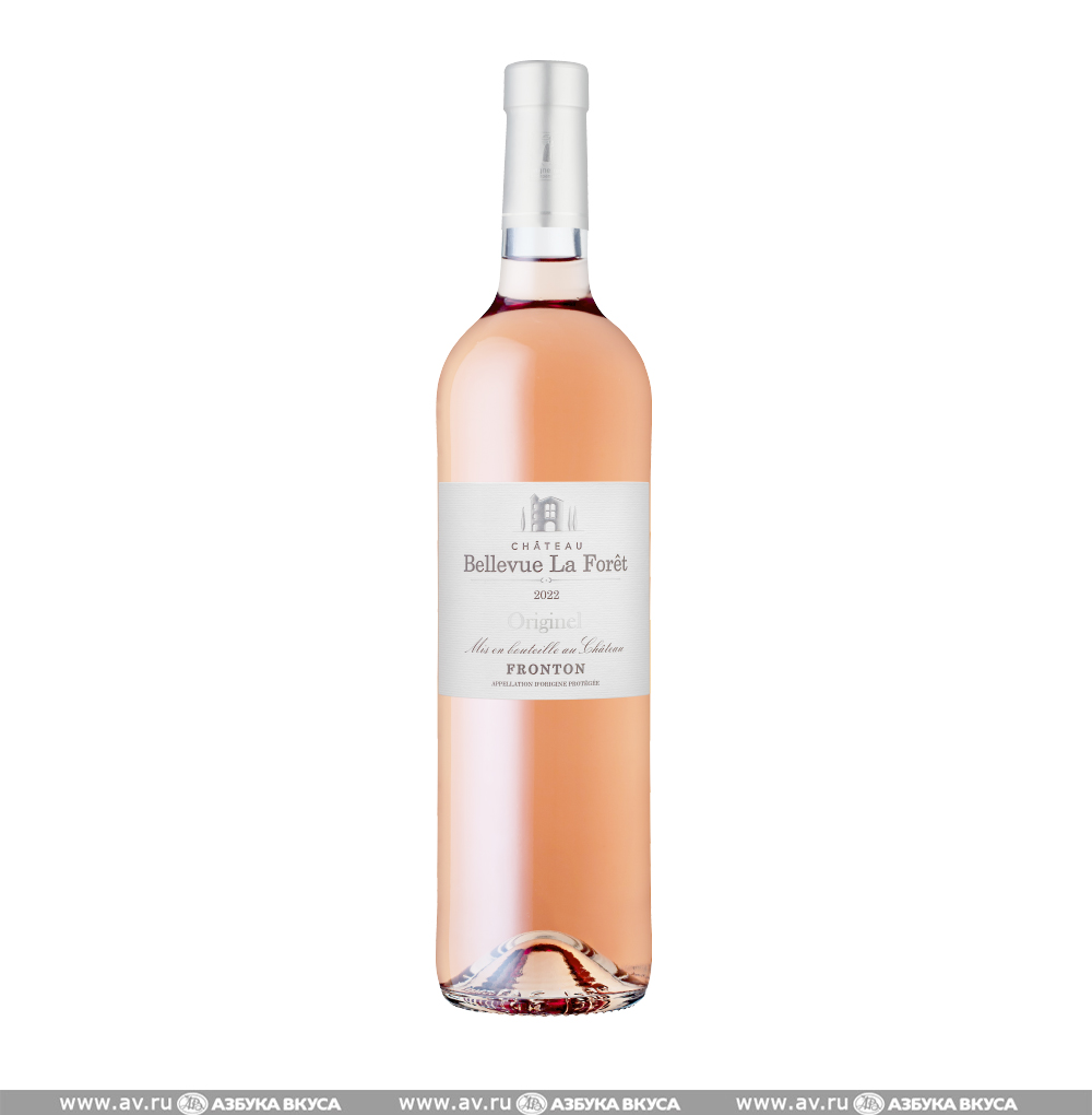 Изображение товара Вино французское розовое AOC Fronton Rose Originel Chateau Bellevue La Foret, 0.75 L Изображение товара Вино французское розовое AOC Fronton Rose Originel Chateau Bellevue La Foret, 0.75 L