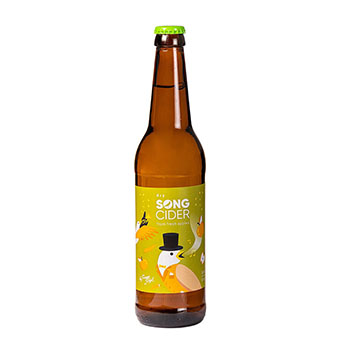 Изображение товара Сидр сухой Song Cider газированный 5%, 0.5 L, ст/б, Беларусь