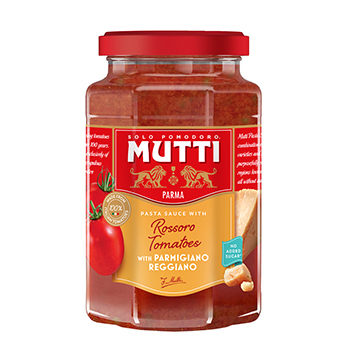 Изображение товара Соус томатный Mutti с сыром Пармиджано Реджано Mutti S.p.A. 400г, стекло, Италия