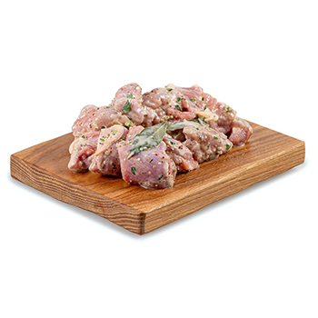 Изображение товара Шашлык из мяса бедра индейки в кефирном маринаде охлажденный «Азбука вкуса», Россия