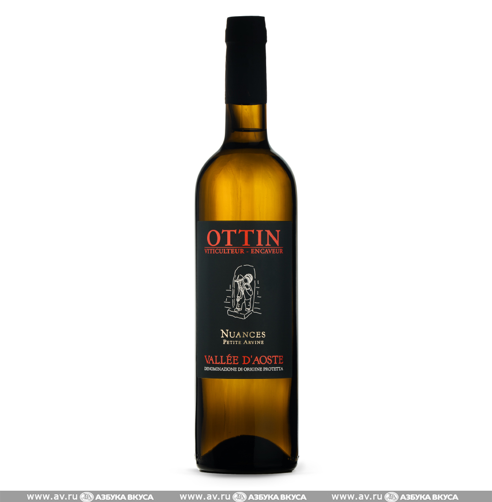 Изображение товара Вино итальянское белое п/сух DOC Valle d'Aosta Nuances Petite Arvine Ottin Elio, 0.75 L Изображение товара Вино итальянское белое п/сух DOC Valle d'Aosta Nuances Petite Arvine Ottin Elio, 0.75 L