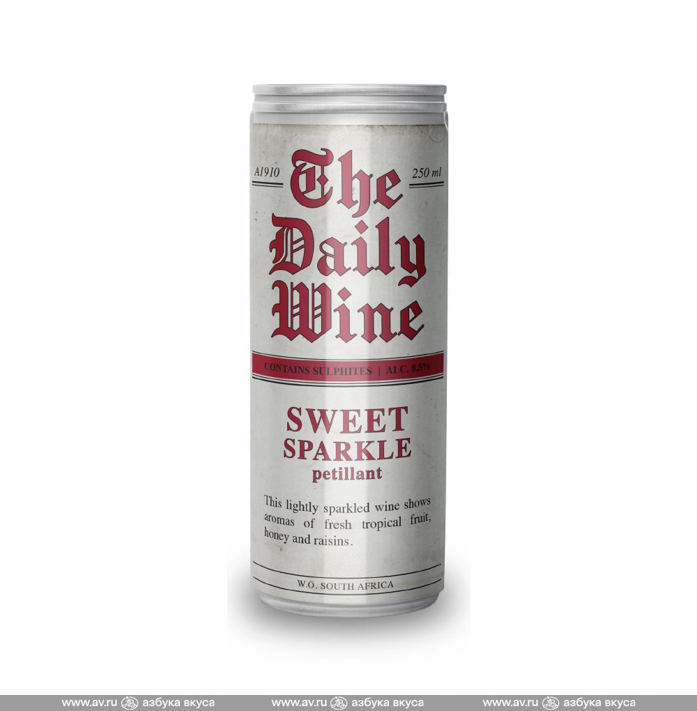 Изображение товара Игристое белое сладкое вино The Daily Wine Sweet Vinette 0.25L Южная Африка Изображение товара Игристое белое сладкое вино The Daily Wine Sweet Vinette 0.25L Южная Африка