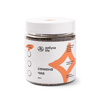 Изображение товара Семена чиа, «Азбука Life», 300 г, Россия
