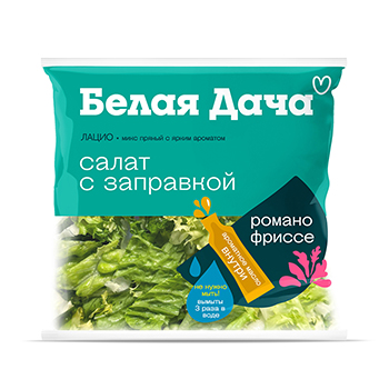 Изображение товара Смесь из свежих овощей «Микс Лацио» с заправкой, 130+15 г, Белая Дача, Россия