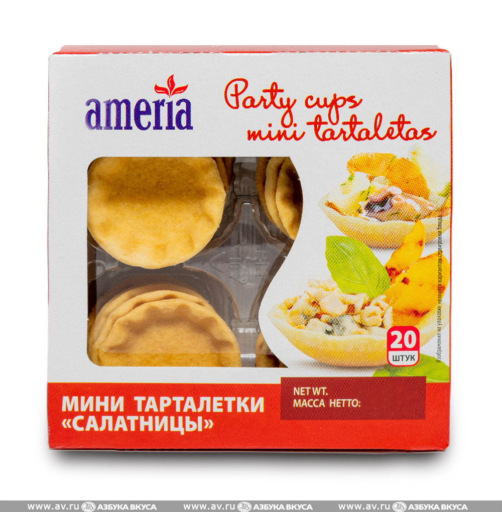 Изображение товара Тарталетки мини салатные, America, 60 г, Россия