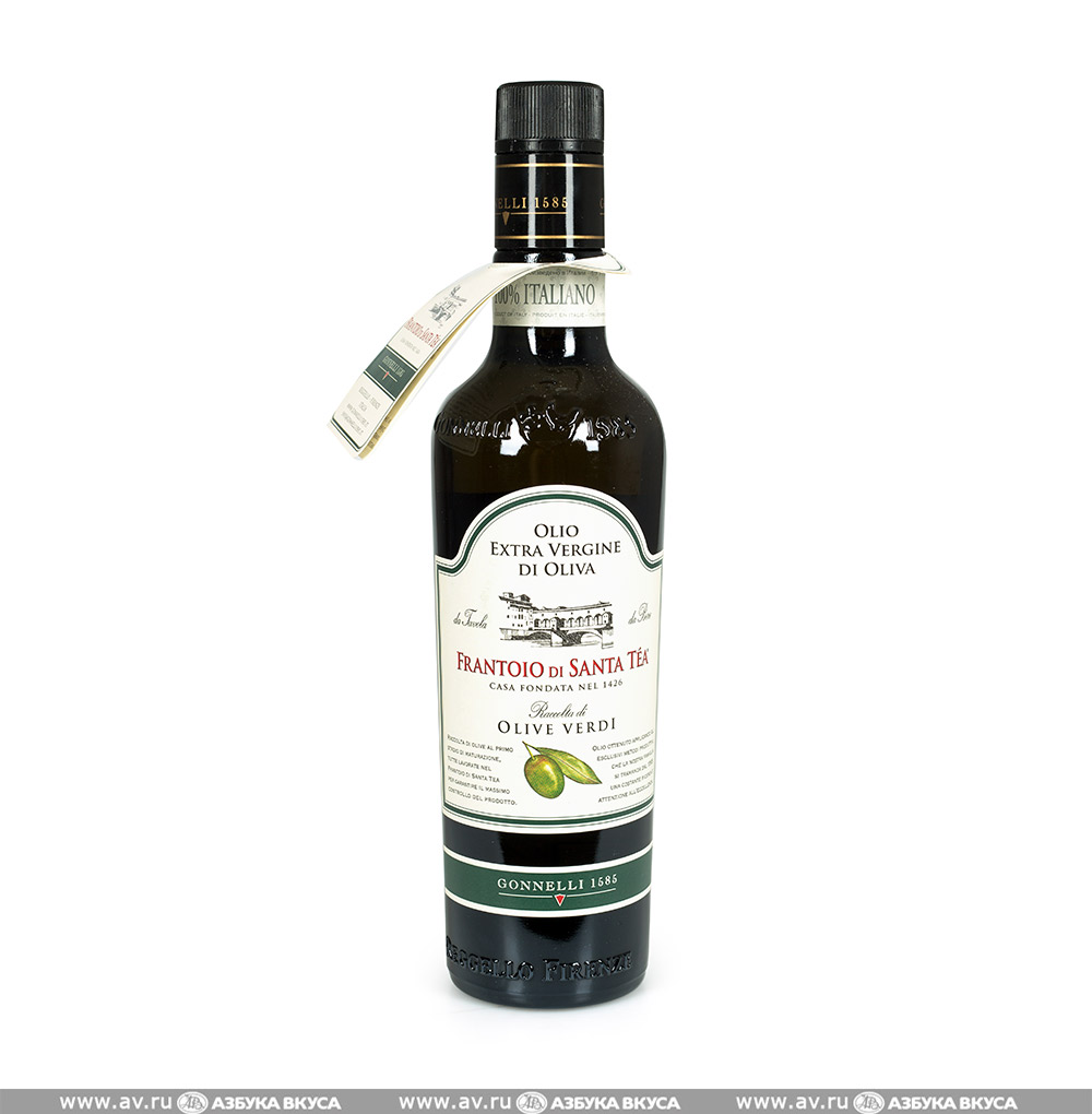 Изображение товара Масло оливковое Extra Vergine Frantoio di Santa Tea. Olive Verdi, Gonnelli 1585, 500 мл, Италия Изображение товара Масло оливковое Extra Vergine Frantoio di Santa Tea. Olive Verdi, Gonnelli 1585, 500 мл, Италия