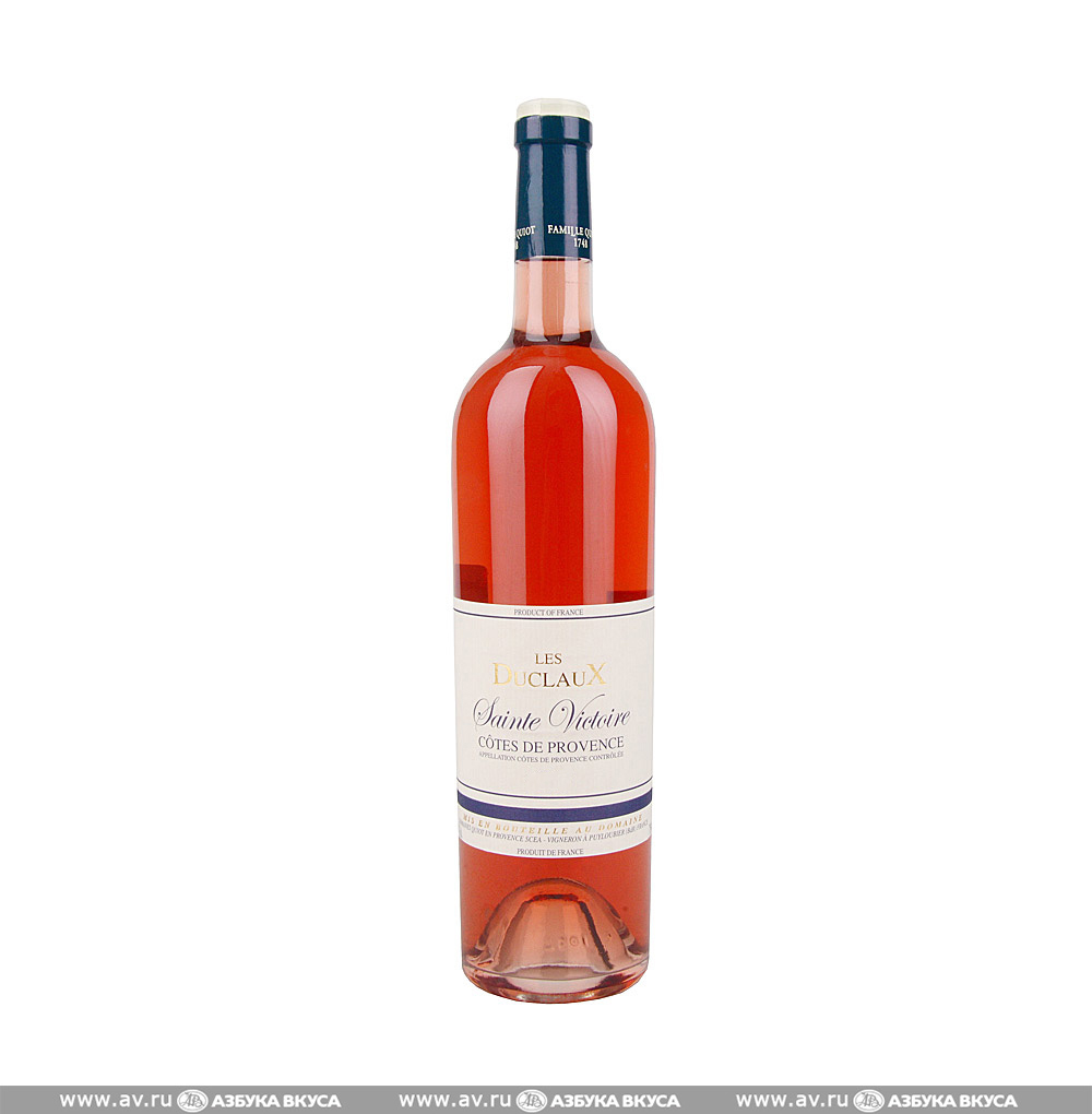 Изображение товара Французское розовое вино AOC Cotes de Provence Les Duclaux Sainte Victoire 0.75 L Изображение товара Французское розовое вино AOC Cotes de Provence Les Duclaux Sainte Victoire 0.75 L