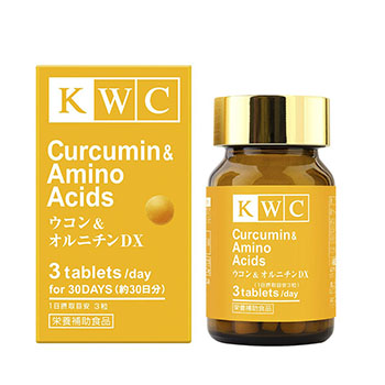 Изображение товара Биологически активная добавка «Куркумин и аминокислоты», KWC, 90 таблеток, Япония