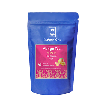 Изображение товара Чай черный Indian Cup с кусочками манго 60г Индия
