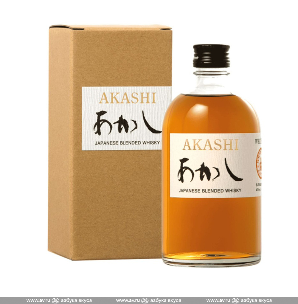 Изображение товара Виски японский Akashi Blended, 0.5 L, п/у Изображение товара Виски японский Akashi Blended, 0.5 L, п/у