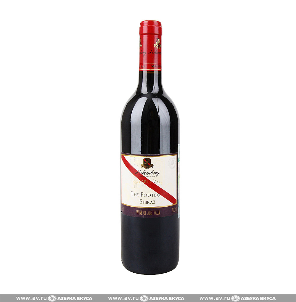 Изображение товара Австралийское красное вино Shiraz The Footbolt 0.75L D'Arenberg Изображение товара Австралийское красное вино Shiraz The Footbolt 0.75L D'Arenberg
