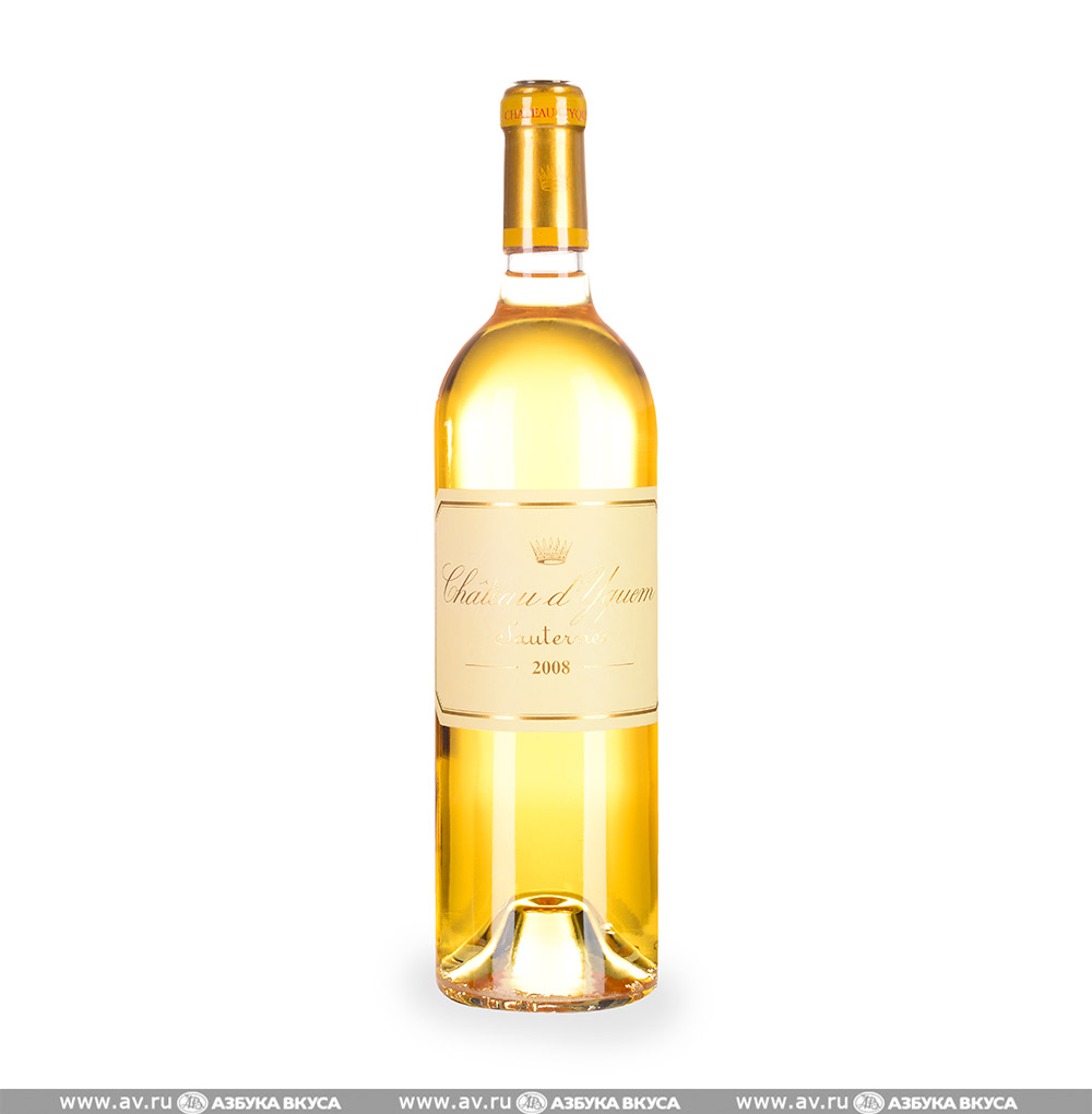 Изображение товара Вино французское белое сладкое AOC Sauternes 1-er Gr.Cru Classe Superieur Chateau d'Yquem 2008, 0.75 L