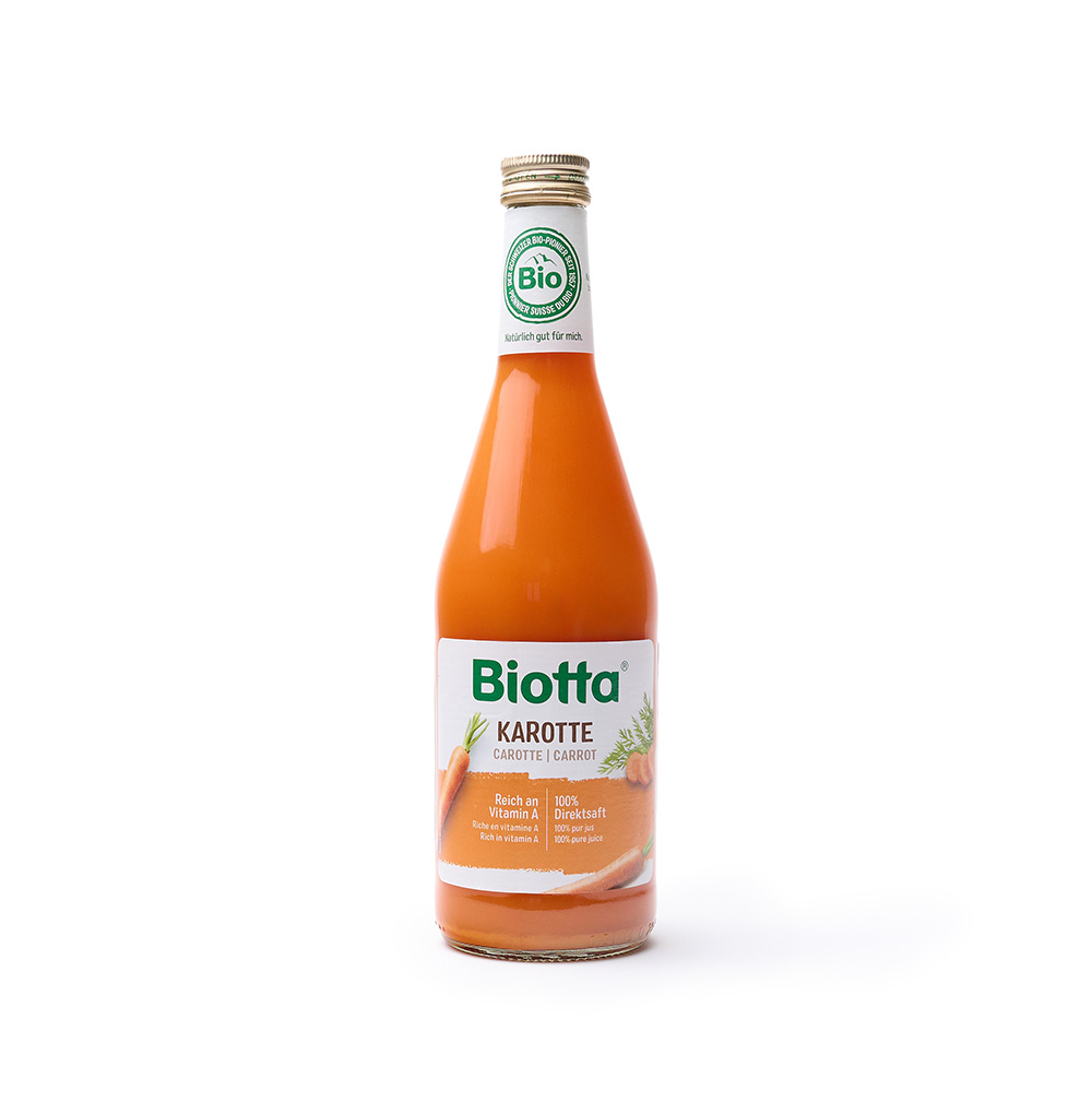 Изображение товара Сок прямого отжима морковный, Biotta, 0.5 л, Швейцария