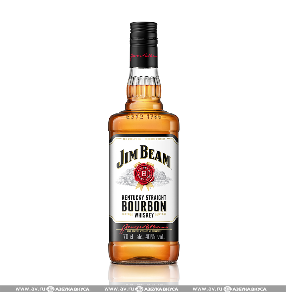 Изображение товара Виски американский Jim Beam Straight Bourbon White, 0.7 L Изображение товара Виски американский Jim Beam Straight Bourbon White, 0.7 L