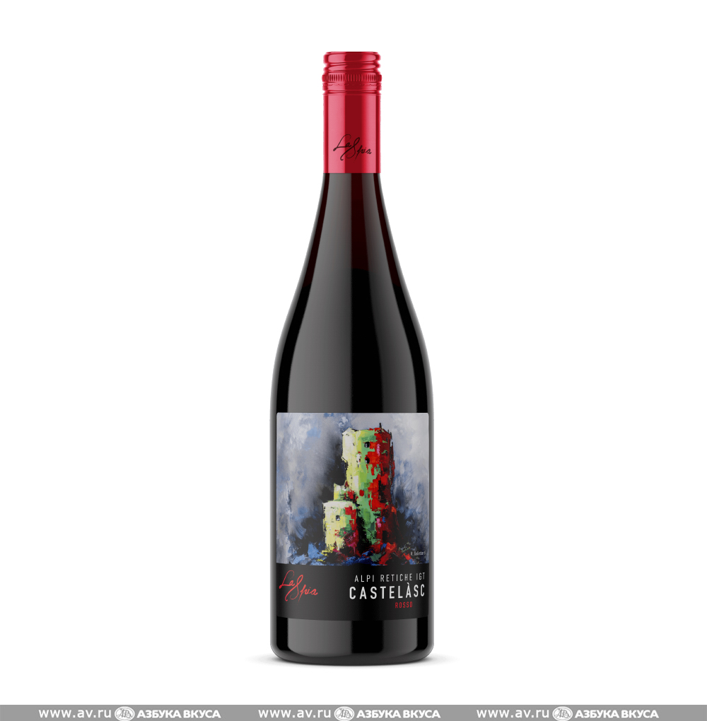 Изображение товара Итальянское красное вино IGT Alpi Retiche Castelasc Rosso La Spia 0.75 Л Изображение товара Итальянское красное вино IGT Alpi Retiche Castelasc Rosso La Spia 0.75 Л