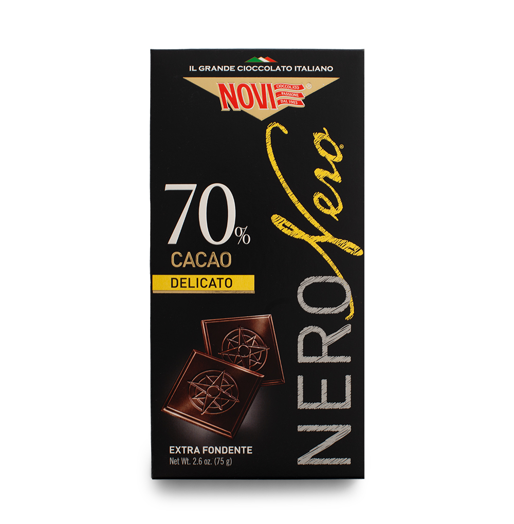 Изображение товара Шоколад горький Nero 70%, Novi, 75 г, Италия